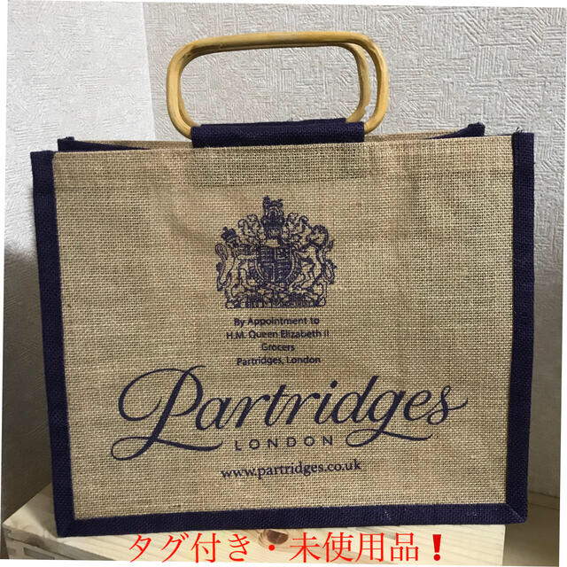 新品未使用❗️　ジュートバッグ　Partridges パートリッジ　エコバッグ レディースのバッグ(エコバッグ)の商品写真