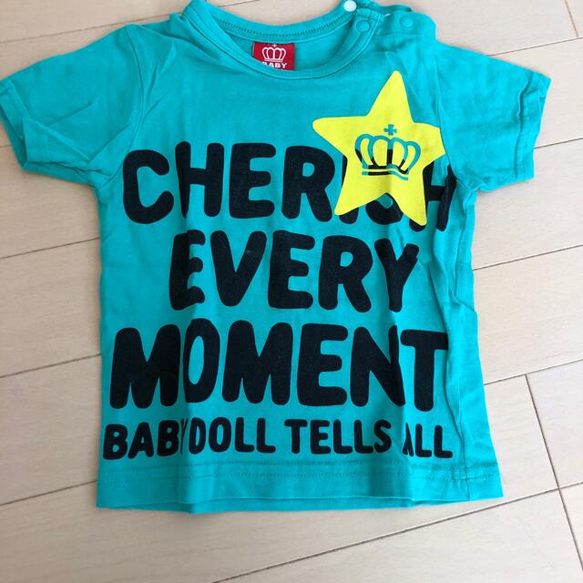 BABYDOLL(ベビードール)のBABYDOLL Tシャツ 80 ブルー系 キッズ/ベビー/マタニティのベビー服(~85cm)(Ｔシャツ)の商品写真