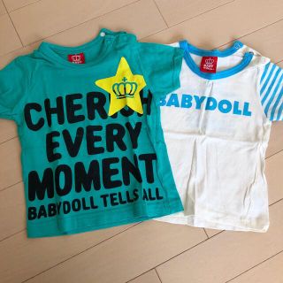 ベビードール(BABYDOLL)のBABYDOLL Tシャツ 80 ブルー系(Ｔシャツ)