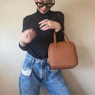 ビューティアンドユースユナイテッドアローズ(BEAUTY&YOUTH UNITED ARROWS)のchiiiibag   スクエアボストン　キャメル　新品(ハンドバッグ)