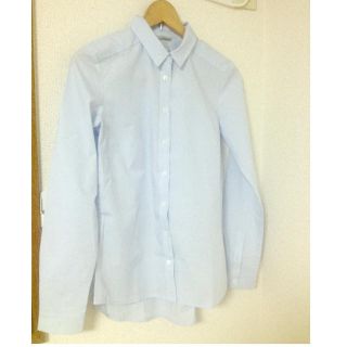 エイチアンドエム(H&M)の＊H&M ベーシックブルーシャツ＊(シャツ/ブラウス(長袖/七分))