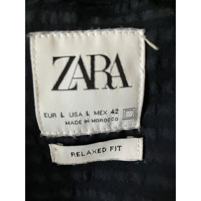 ZARA(ザラ)のzaraシアサッカーシャツ メンズのトップス(シャツ)の商品写真