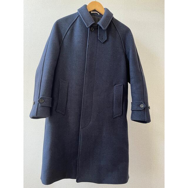 auralee heavy melton soutien collar coat