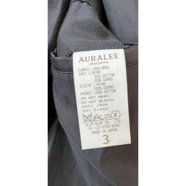 auralee heavy melton soutien collar coat