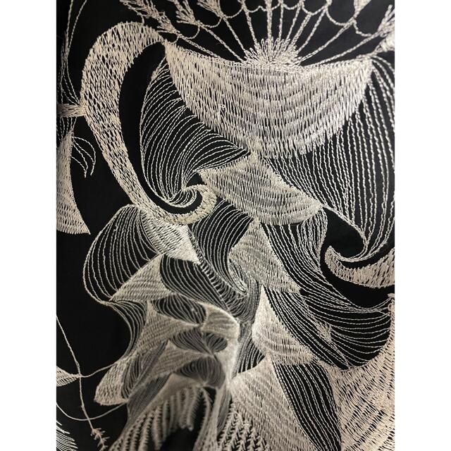 dries van noten ドリスヴァンノッテン ワンピース ギャザー 刺繍