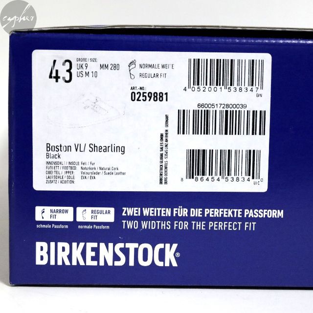 BIRKENSTOCK(ビルケンシュトック)の43 新品 ビルケンシュトック ボストン シアリング スエード レザー サンダル メンズの靴/シューズ(サンダル)の商品写真