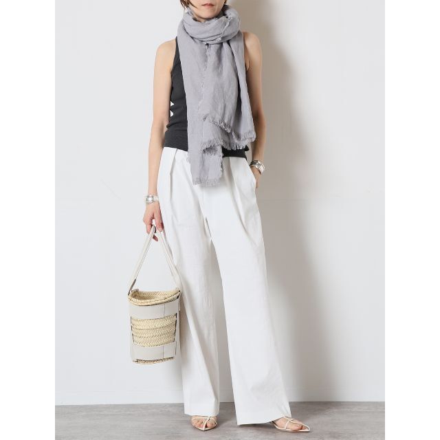 今期・完売・タグ付・ドゥーズィエムクラスのstretch twillタック