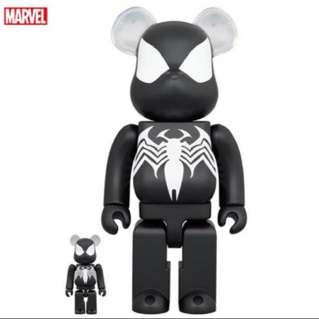 BE@RBRICK(ベアブリック)のBE@RBRICK SPIDER-MAN BLACK COSTUME 100％ エンタメ/ホビーのフィギュア(その他)の商品写真