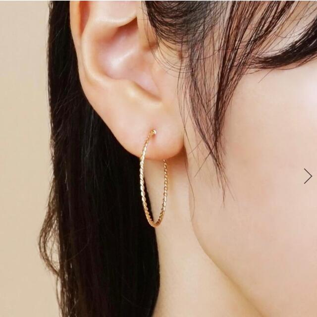 再値下げ【take-up】テイクアップピュア ネジリフープピアス - ピアス