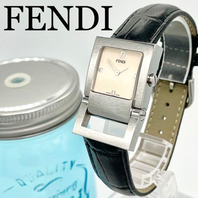 【 開梱 設置?無料 】 - FENDI 372 フェンディ　レディース腕時計　スクエア　新品ベルト　人気 FENDI 腕時計