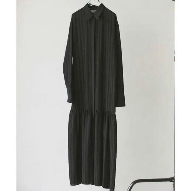 Sheerstripe Shirts Dress todayful 38 黒