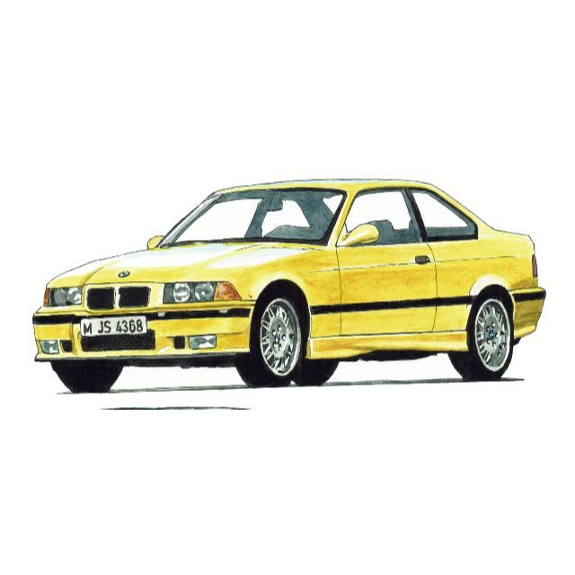 BMW(ビーエムダブリュー)のGC-790 BMW325i/M3限定版画サイン有額装済作家平右ヱ門 自動車/バイクの自動車(カタログ/マニュアル)の商品写真