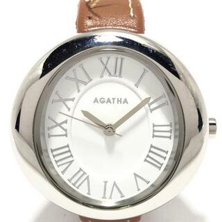 アガタ(AGATHA)のAGATHA(アガタ) 腕時計 - レディース 白(腕時計)
