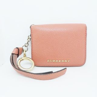 バーバリー(BURBERRY)のバーバリー カードケース - ピンク レザー(名刺入れ/定期入れ)