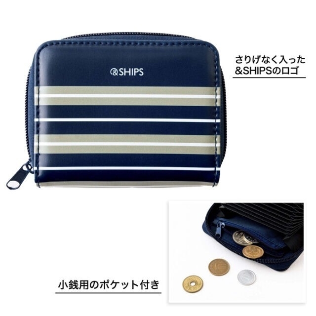SHIPS(シップス)のInRed インレッド 2022年 7月号 【付録】 SHIPSミニ財布 レディースのファッション小物(財布)の商品写真