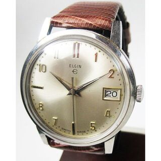 エルジン(ELGIN)のアンティーク:1965年前後製ELGIN(エルジン)手巻17石(腕時計(アナログ))