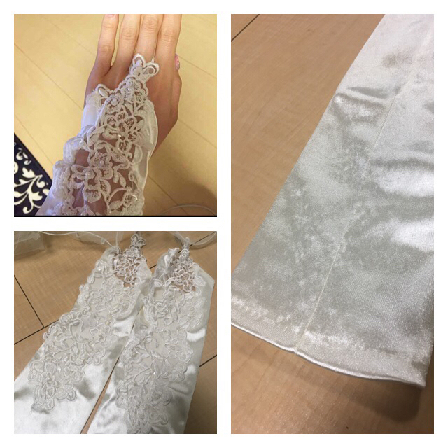 ブライダル♡ベール グローブ 花嫁 レディースのフォーマル/ドレス(ウェディングドレス)の商品写真