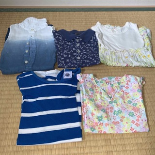プチバトー(PETIT BATEAU)の子ども服90サイズまとめ売り　夏服(ワンピース)