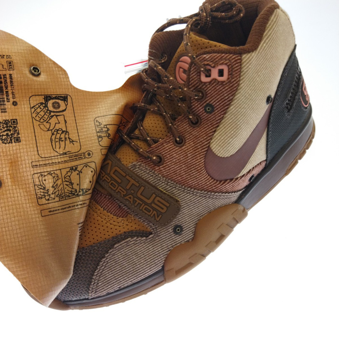 NIKE ナイキ ×Travis Scott Cactus Jack Air Trainer 1 CACT.US CORP エアトレーナー1 SP アーキオブラウン アンド ラストピンク スニーカー 5