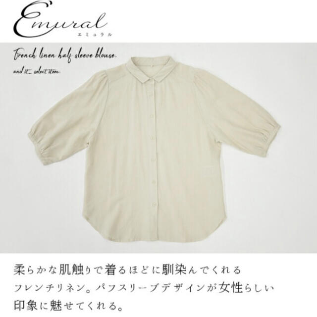 エコロコ　ストライプシャツ レディースのトップス(シャツ/ブラウス(半袖/袖なし))の商品写真