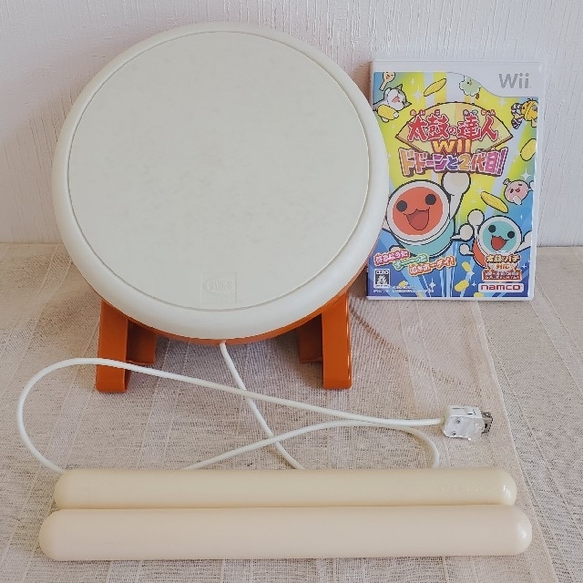 Wii(ウィー)のWii 太鼓の達人　ドドーンと２代目 エンタメ/ホビーのゲームソフト/ゲーム機本体(家庭用ゲームソフト)の商品写真