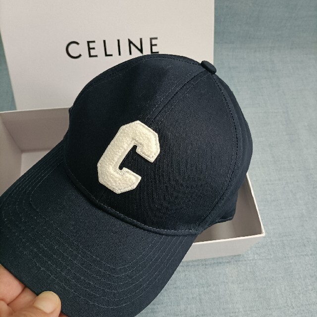 【返品不可】 celine - セリーヌ　キャップ♥ネイビー　野球帽　男女兼用 キャップ