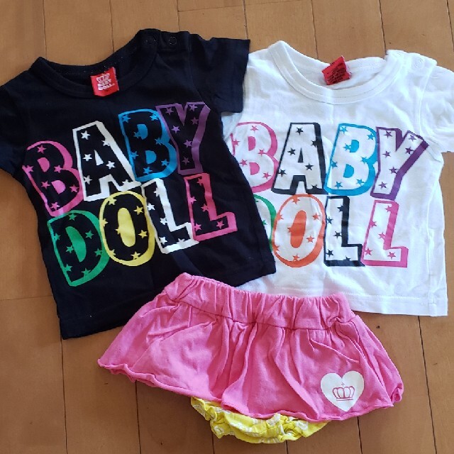 BABYDOLL(ベビードール)のベビードール☆BabyDole☆70size5点セット キッズ/ベビー/マタニティのベビー服(~85cm)(Ｔシャツ)の商品写真