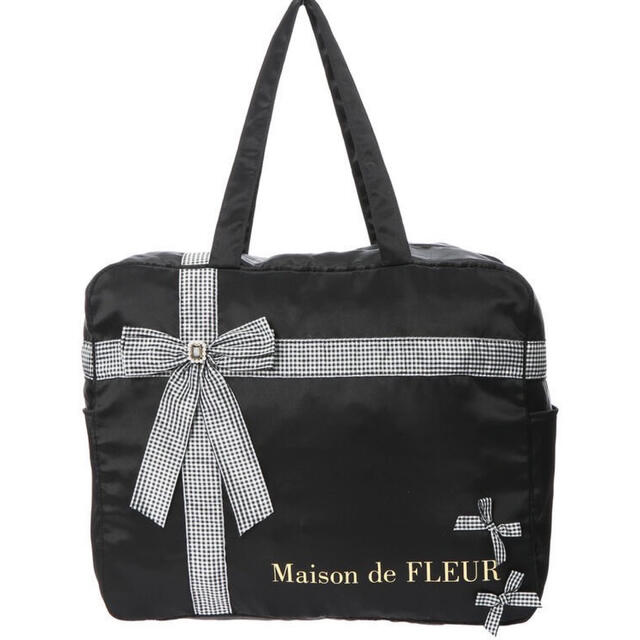 Maison de FLEUR(メゾンドフルール)のメゾンドフルール　青木美沙子コラボ　プレゼントリボンボストンバッグ レディースのバッグ(ボストンバッグ)の商品写真