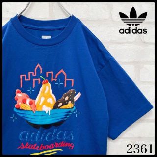 アディダス(adidas)の【激レア】adidas アディダス スイーツ トレフォイル Tシャツ ブルー(Tシャツ/カットソー(半袖/袖なし))