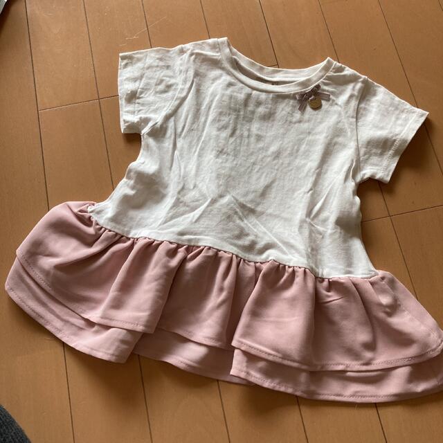 petit main(プティマイン)のプティマイン　Tシャツ　100㎝ キッズ/ベビー/マタニティのキッズ服女の子用(90cm~)(Tシャツ/カットソー)の商品写真