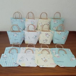 ポチャッコ♡ミニ紙袋♡16個セット♡ハンドメイド(カード/レター/ラッピング)