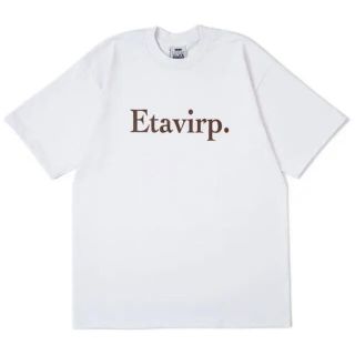 ワンエルディーケーセレクト(1LDK SELECT)のetavirp ロゴTシャツ BROWN Mサイズ(Tシャツ/カットソー(半袖/袖なし))