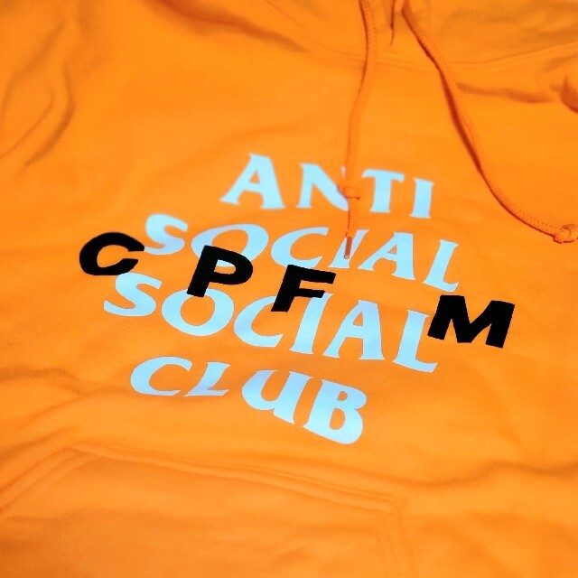 【USA製 即完売 コラボ XL】CPFM ASSC スウェット パーカー 蛍光