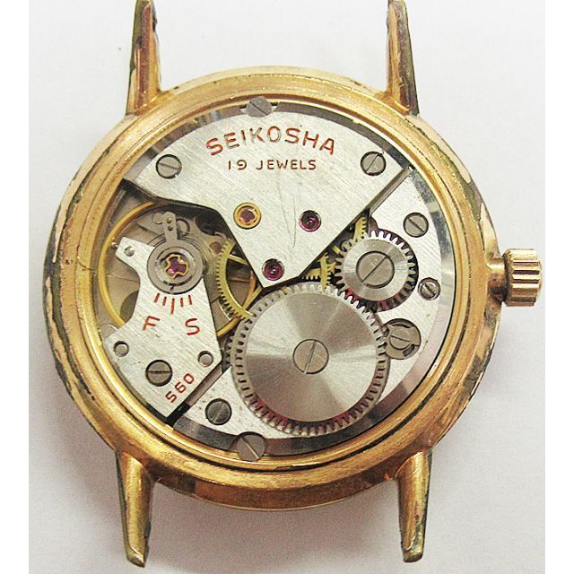 SEIKO - アンティーク:セイコークラウン(SEIKO CROWN)手巻19石の SEIKO - アンティーク:セイコークラウン(SEIKO CROWN)手巻19石の