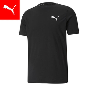 プーマ(PUMA)のプーマ Tシャツ 半袖 ワンポイント機能Tシャツ PUMA  ブラック(Tシャツ/カットソー(半袖/袖なし))
