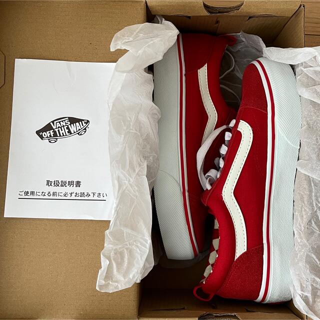 VANS(ヴァンズ)の【VANS】バンズ オールド スクール レッド ホワイト レディースの靴/シューズ(スニーカー)の商品写真