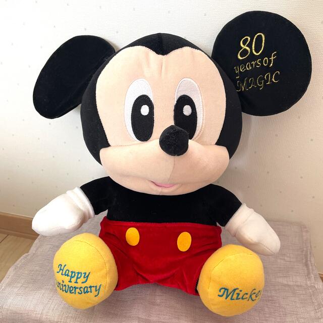 ミッキーマウス(ミッキーマウス)のミッキーマウス　80周年　ぬいぐるみ エンタメ/ホビーのおもちゃ/ぬいぐるみ(ぬいぐるみ)の商品写真