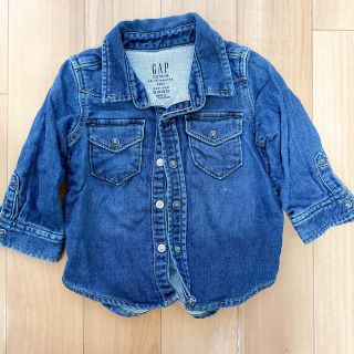 ベビーギャップ(babyGAP)のbabyGap デニムシャツ　長袖(シャツ/カットソー)