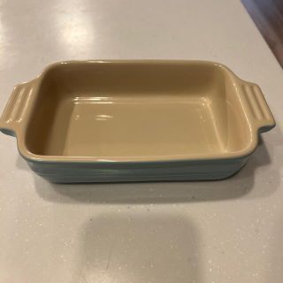 ルクルーゼ(LE CREUSET)のル・クルーゼ　グラタン皿　水色　ライトブルー　青(食器)