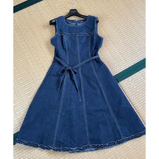 美品♡エムズグレイシー 38 デニムワンピース