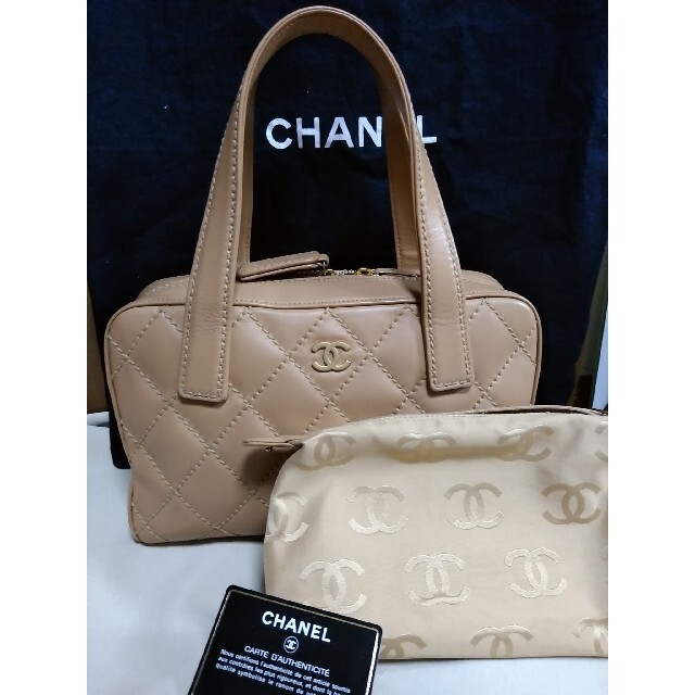 確認用 CHANEL ワイルドステッチ ボストンバッグ バッグ