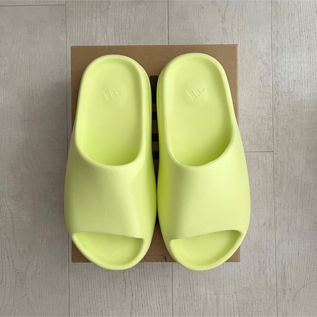 全国通販OK adidas Yeezy Slide Glow Green 27.5