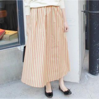 スローブイエナ ストライプスカート ロングスカート/マキシスカートの