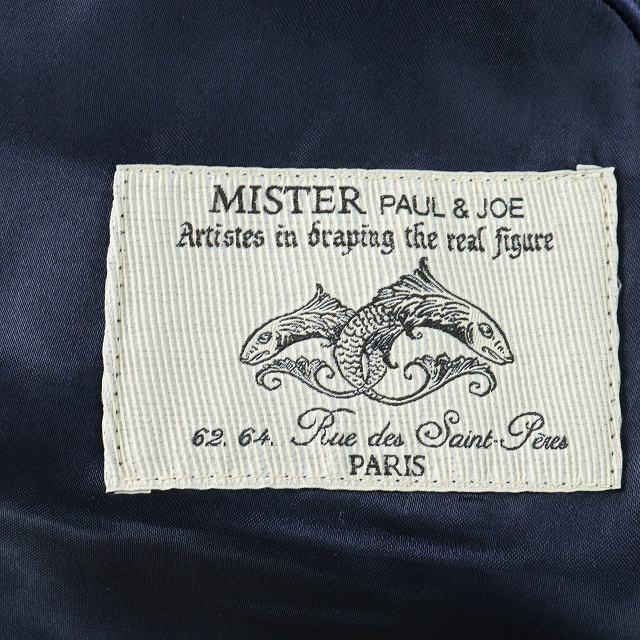 PAUL & JOE(ポールアンドジョー)のポール＆ジョー MISTER テーラードジャケット シングル ウール S 黒 メンズのジャケット/アウター(テーラードジャケット)の商品写真