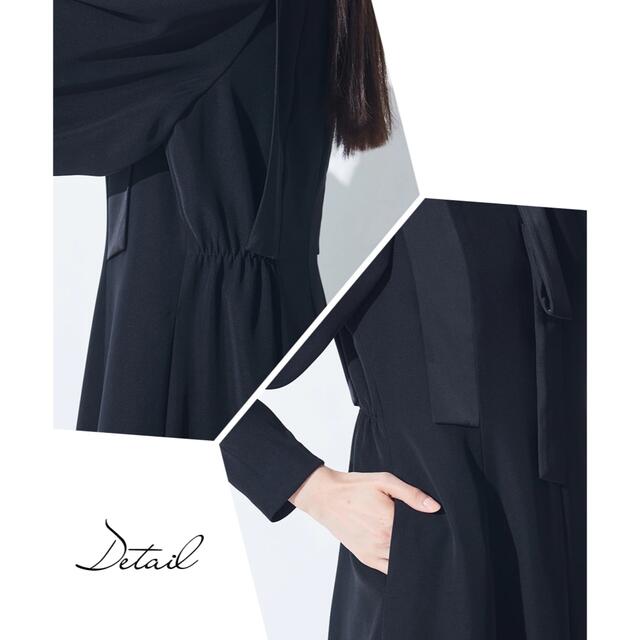 ニッセン(ニッセン)のブラックフォーマルワンピース　喪服　ニッセンCallarus レディースのフォーマル/ドレス(礼服/喪服)の商品写真