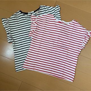 プティマイン(petit main)のプティマイン ボーダー Tシャツ(Tシャツ/カットソー)