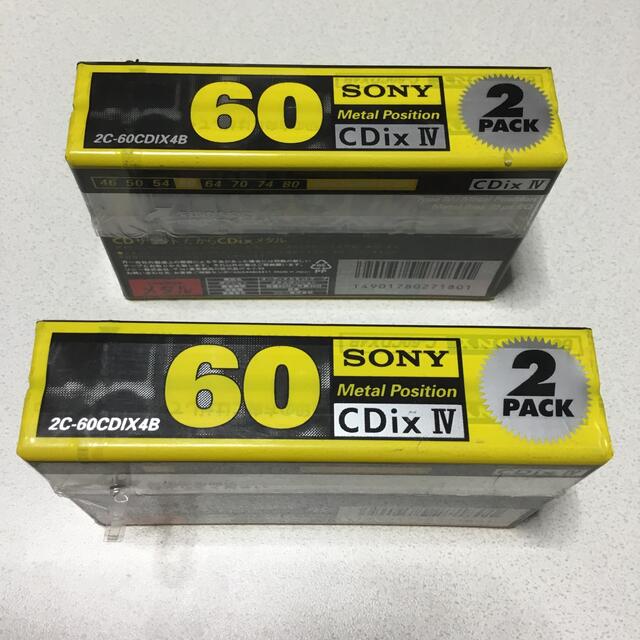 SONY カセットテープ　Metal CDix Ⅳ 2C-60CDIX4B 2