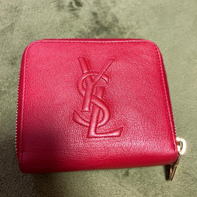 Saint Laurent(サンローラン)の最終値下げ サンローラン  レッド 二つ折り 財布 赤色  レディースのファッション小物(財布)の商品写真