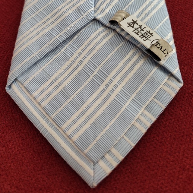 BURBERRY(バーバリー)のバーバリー　シルク　コットン　ネクタイ　チェックストライプ　ブルー系　f27 メンズのファッション小物(ネクタイ)の商品写真