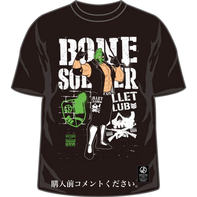 新日本プロレス Tシャツ バレットクラブ キン肉マン ケニー・オメガ フィギュア メンズのトップス(Tシャツ/カットソー(半袖/袖なし))の商品写真